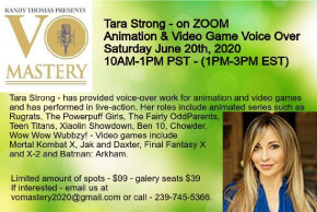 Rachel Wohl Voice Actor Tara Strong VO Mastery